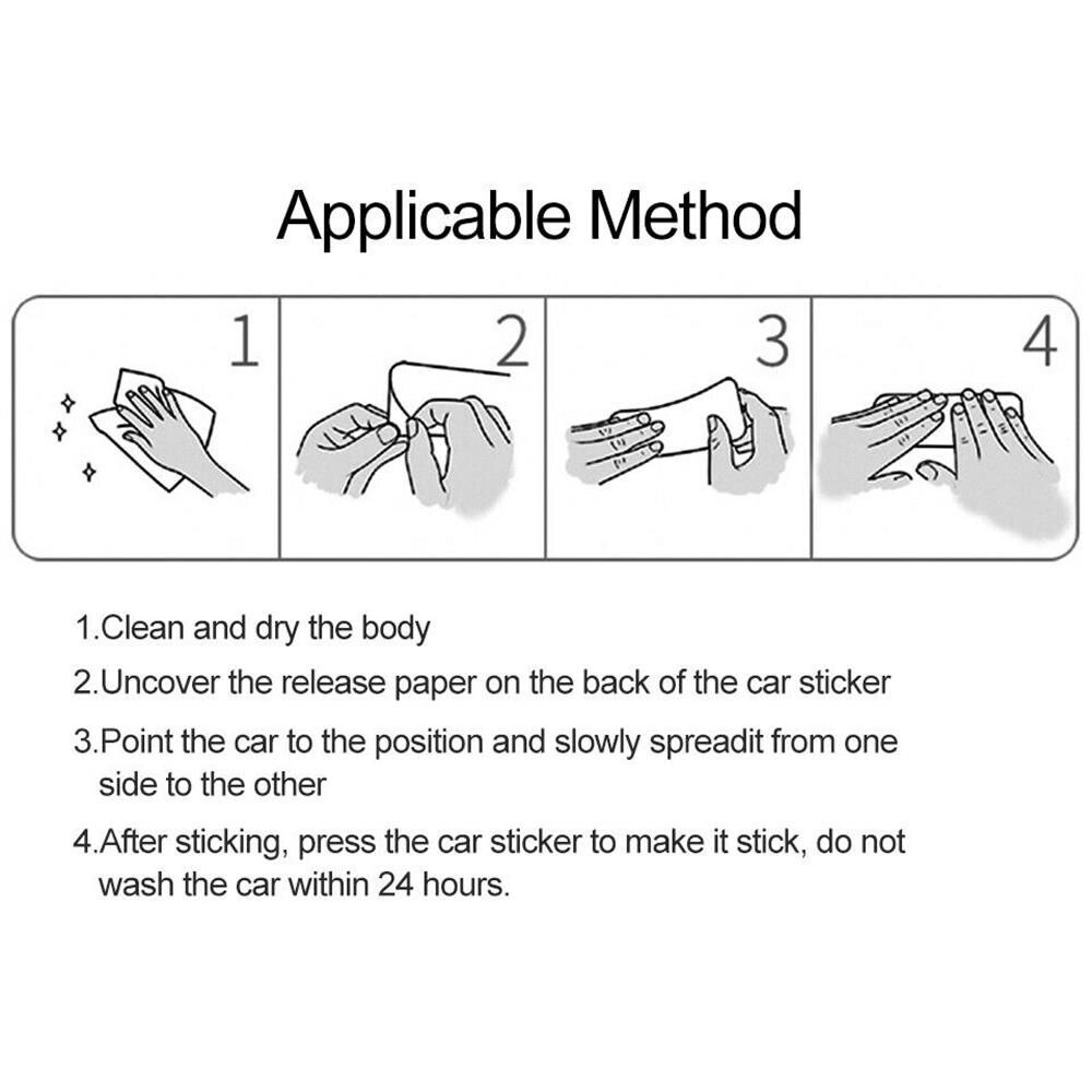 Decal Anti-Collision Safety Warning Auto Safety Car Reflective Strips Rear Bumper Stickers Reflector Tape Nice Warning Mark