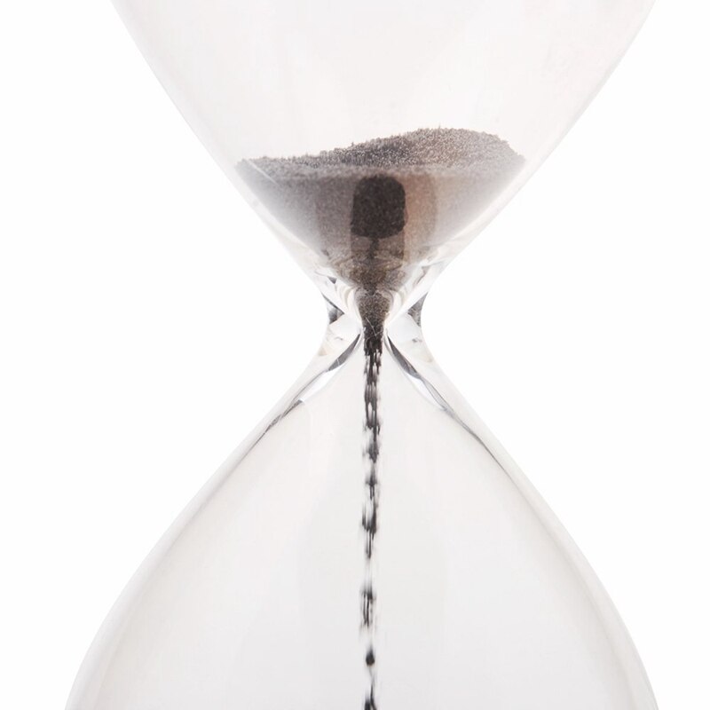 1pcs net Hourglass Awaglass Hand-blown Sand Timer Desktop Decoration netic Hourglass Black