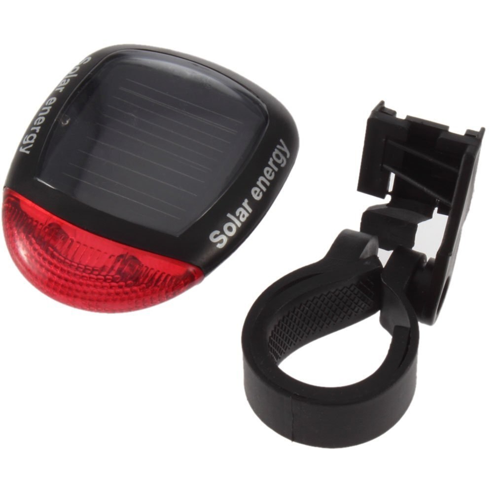 Zonne-energie Fiets Achterlicht Rood Fietsen Achterlicht Solar Power Bike Fiets Led Lamp Achterlicht Lamp Te Installeren