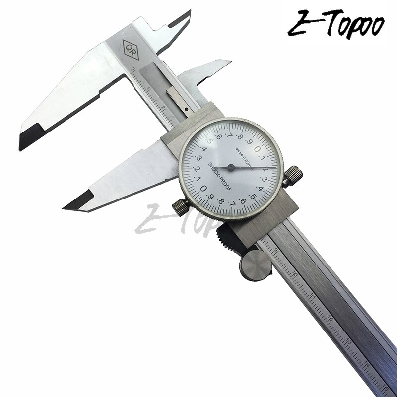 0-200 mm Dial vernier caliper Metric Gauge Measuring Tool 8inch Shock-proof Vernier Caliper micrometer thickness gauge tool