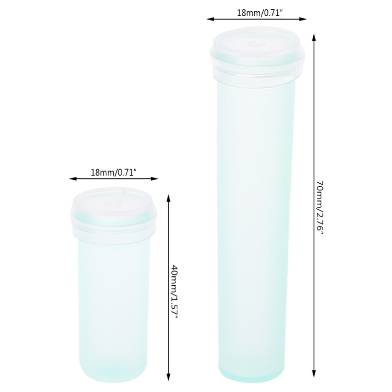 Tubo de Nutrición de flores de plástico, contenedor hidropónico para mantener fresco, 10/20 piezas