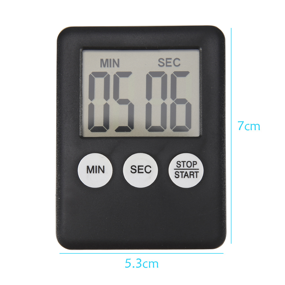 Minuterie de douche étanche avec support magnétique, compte à rebours, horloge de cuisine, HOTimer: Gris foncé