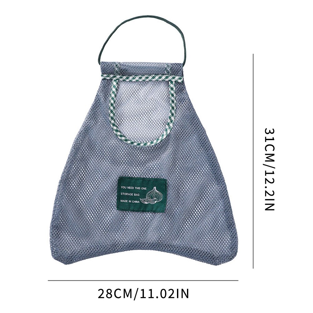 Kitchen Vegetable Fruit Mesh Storage Bags Onion Potato Storage Ginger Mesh Bag Home Practical Tool Practical Storage Tool