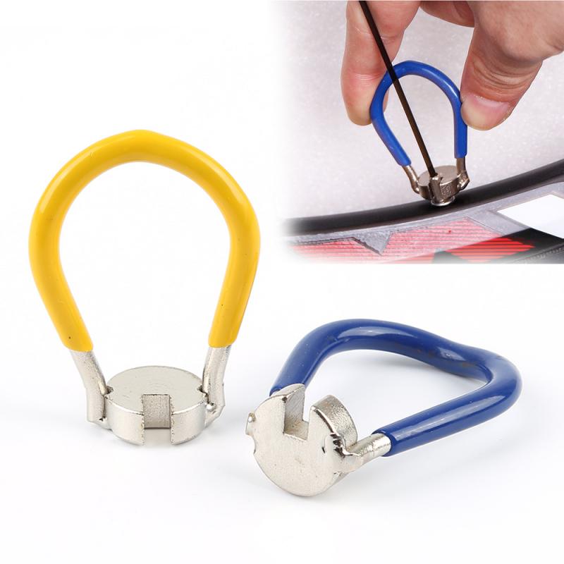 360 ° Rotation Repair Tool Adjuster Steel Wire Spoke Cap Adjustment Cycling Disassemble Repair Tools Flexible Wheel Spanner