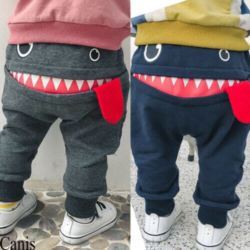 Neue Kleinkind Jungen Mädchen Nette Große Mund Monster- Hosen Kostümich Lange Cototn Kleinkind Karikatur Panty Kleidung