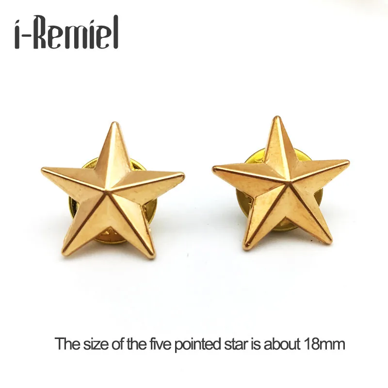 Broches offre spéciale véritable broche Hijab broches haut de gamme broche Badge petite étoile pour et chemisiers cinq branches Couples bijoux