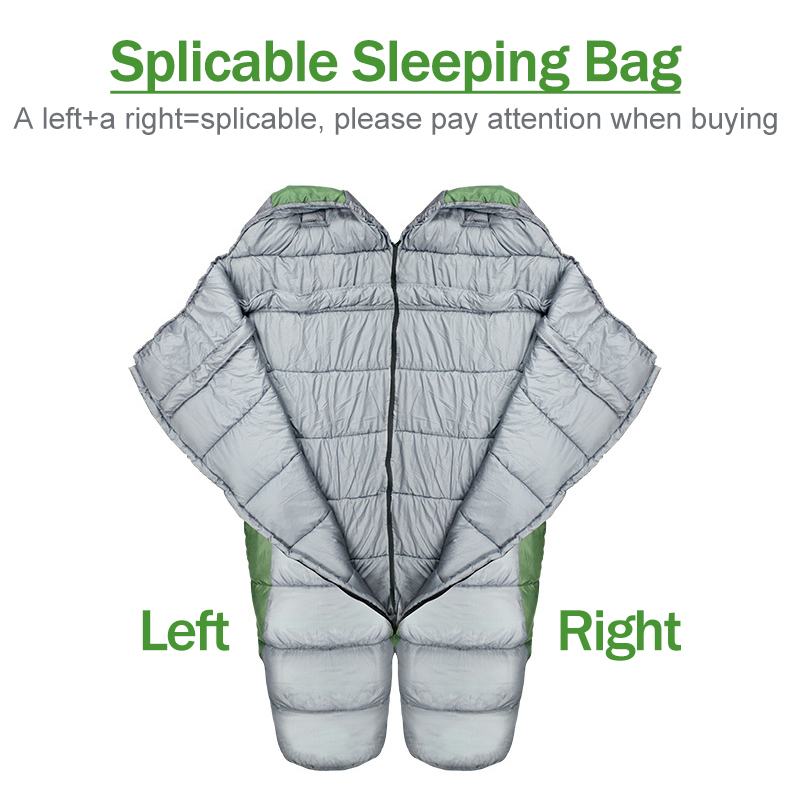 Vandtæt hængekøje sovepose udendørs camping rejse splejset enkelt person vinter varm kuvert sovepose med opbevaringspose