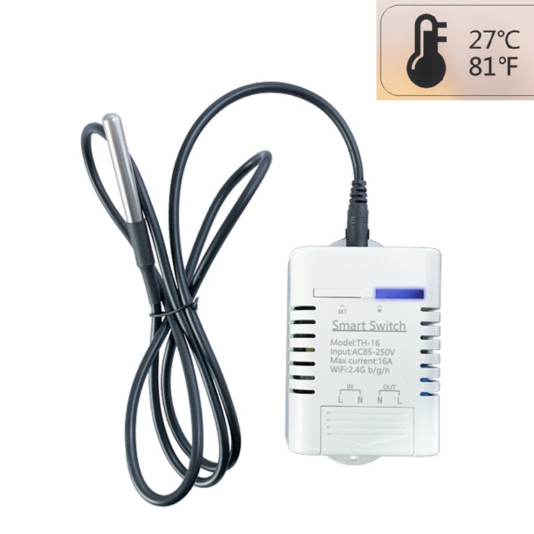 Mobile Phone APP WiFi Control Smart Switch Temperature Humidity Measurement Monitor Controller Home Automation: Temperature Kit