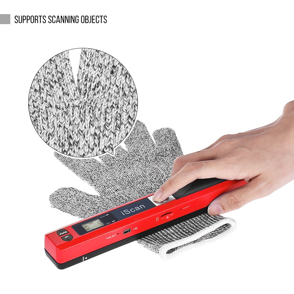 Portable Wireless Document & Images Scanner Book Scanner A4 Size 900DPI JPG/PDF Formate LCD Display for Reciepts Books