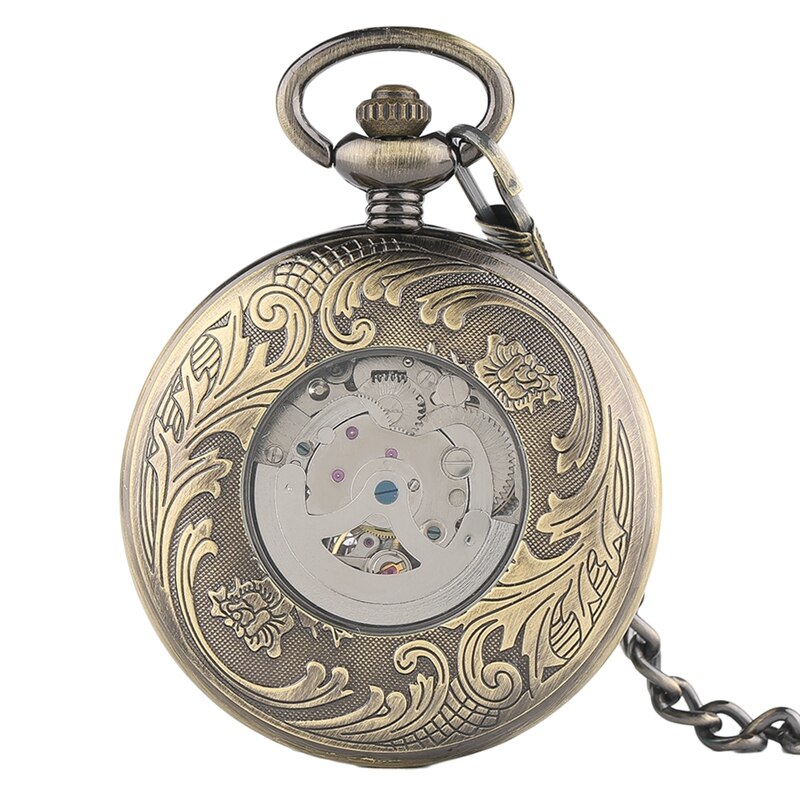 ManChDa Antiek mechanisch zakhorloge Lucky Dragon & Phoenix