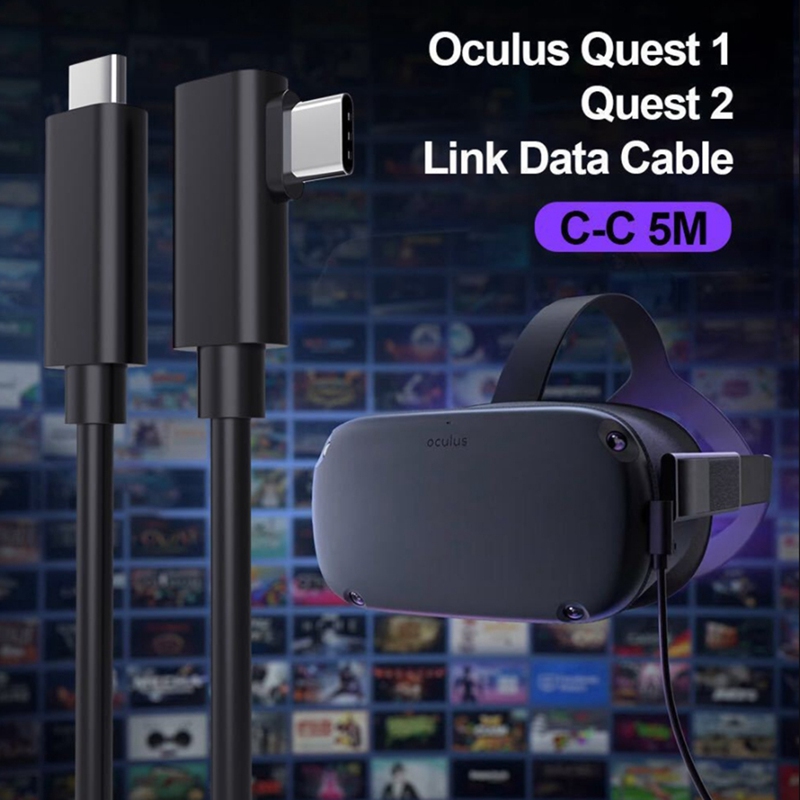 5m usb-typ-c-kabel für quest 1 2 link kompatibel vr-datenübertragung schnelllade-usb- 3.2- typ-c-auf-usb-c-adapter