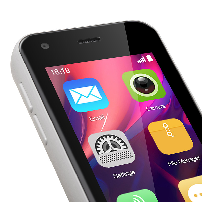 Soyes XS11 Mini Smartphone Android 8.1 2GB+16GB 3D Glass Body Quad Core Mobile Phones Google Play 2.5" Small Cell Phone On