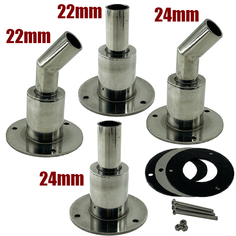 22mm/24mm Edelstahl Durch Rumpf Auspuff Fitting Rohr Rohr Buchse Hardware Teil Luft Diesel Vent Heizung für Auto Boot Lkw Van
