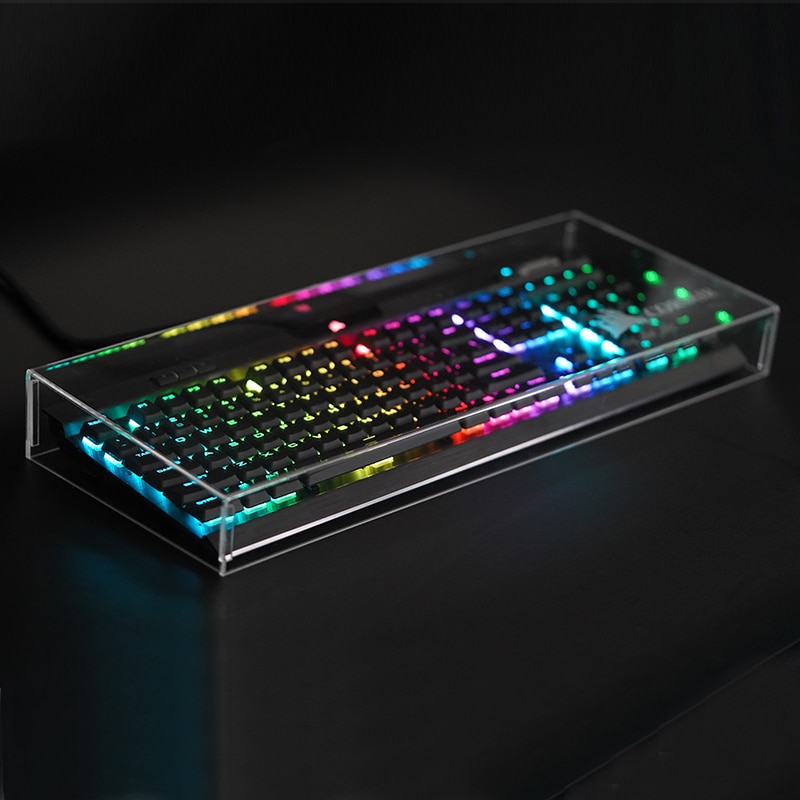 Retangular Mechanical Keyboard Display Acrylic Keyboard Protector Dust Cover