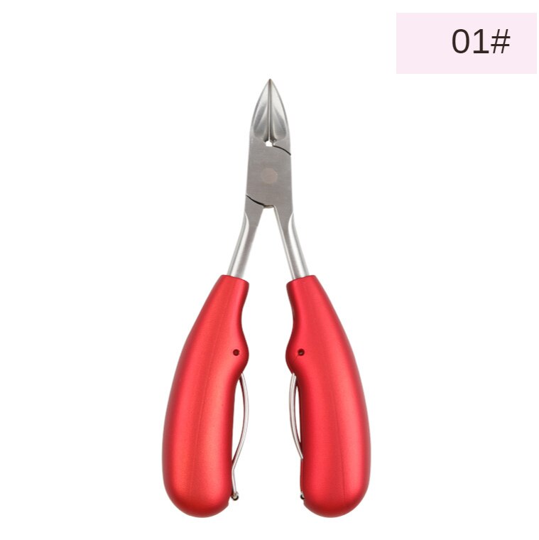 Märke skarp böjd paronychia remover nagelsax manikyr tår död hud tång trimning nagelklippare nipper