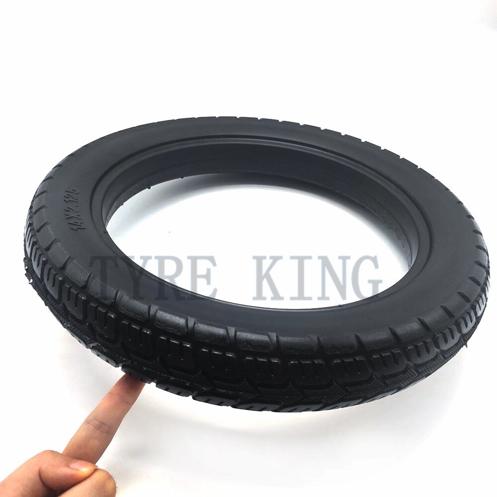 14x2.125 Solid Tyre 14*2.125 Thickened Explosion-proof Tire for Folding Electric Bicycle E-bike Accessories