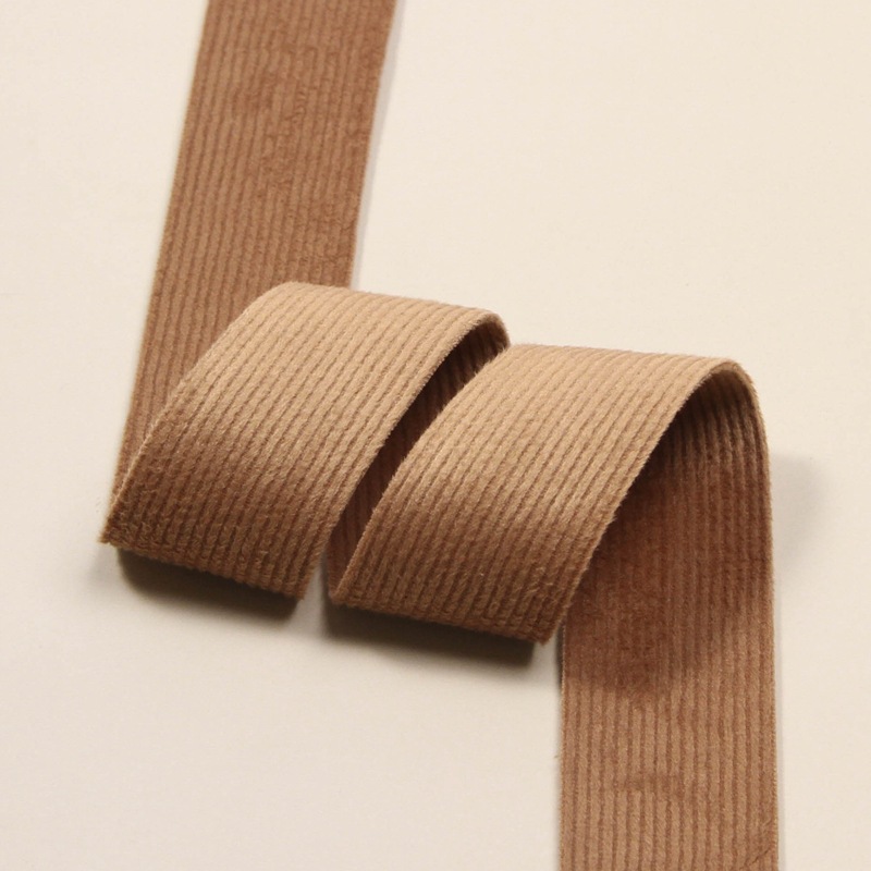 5 meter dubbelzijdig zacht corduroy lint voor zelfgemaakte haarstrikken, knutselaccessoires, kledingmateriaal, decoratie voor trouwdozen: Koper / Ik