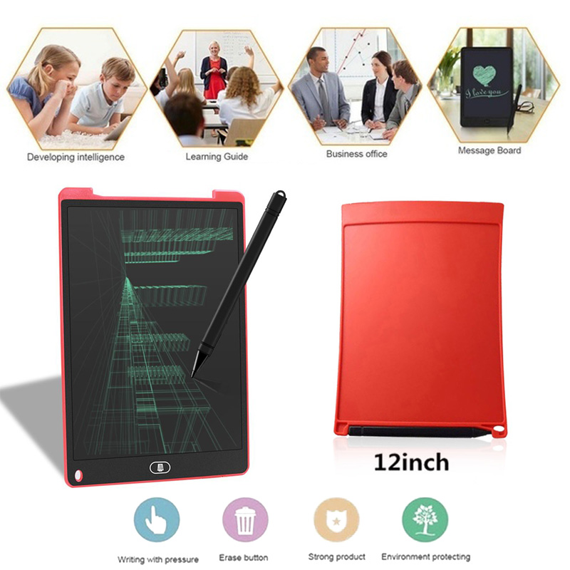 Digital Graphics Tablets 12 Inch Graphics tablet for Kids & Adults LCD Writing Tablet ultra-thin Board Handwriting Drawing Pad