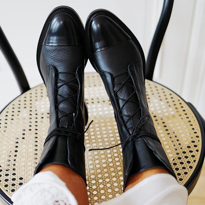 Cool chick I Dames biker boots met zilverkleurige rits en gespen – Famous Online Store