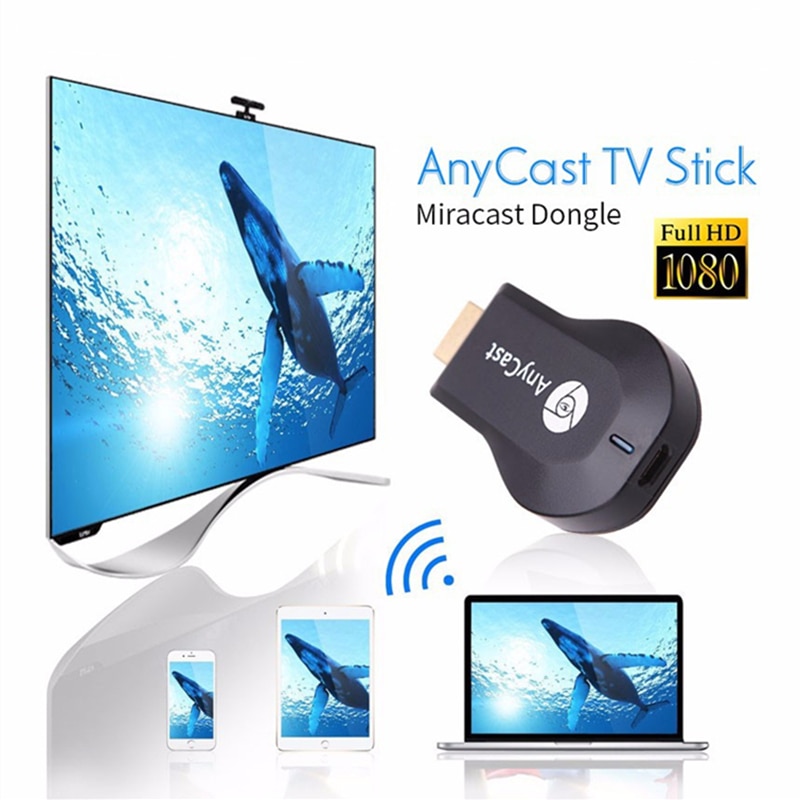 Clé tv trumsoon mirascreen, récepteur hdmi anycast, miracast, dlna, airplay 1080p, compatible avec les téléphones android et ios, compatible avec la télévision.