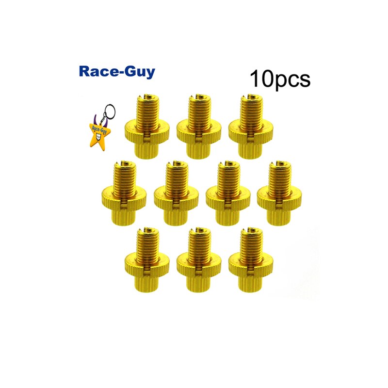 10mm Gold Clutch Brake Throttle Cable Adjuster For ATV Quad 4 Wheeler Pit Dirt Motor Bike Motorcycle Motocross: 10 Pieces