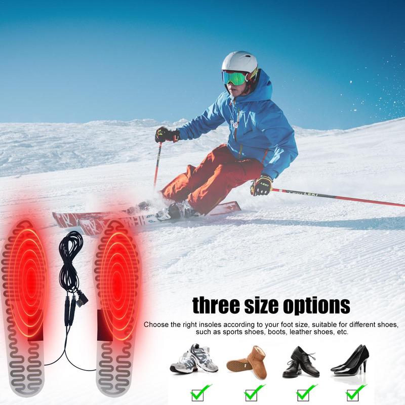 USB Beheizte Einlegesohle 5V Wiederaufladbare Fuß Wärmer Film Fuß Wärmer Einlegesohlen Fuß Wärmer Für draussen Winter Jagd Angeln