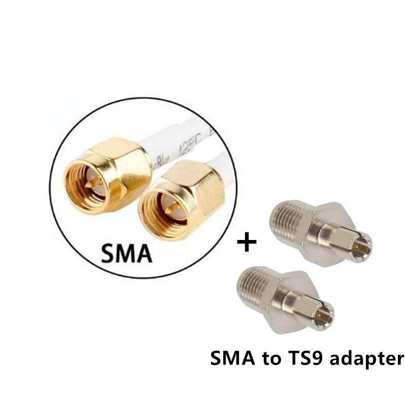JX Antenna 4G Omni antenna 35dBi 2xSMA TS9 CRC9 connector for 3G 4G Router USB Modem: Add TS9 adapter