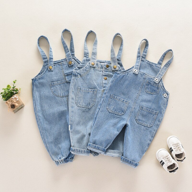 Baby Skibroek Cowboy Kind Broek Kinderen Jurk Mannen En 0-2 Jaar Bandjes Jeans Unisex Casual