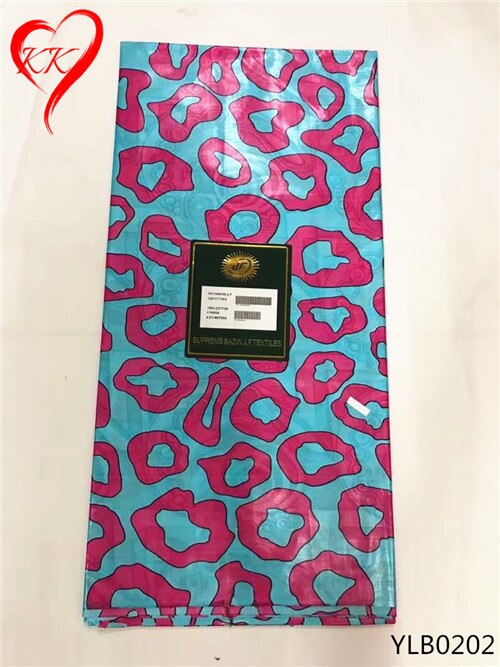 Beau tissu bazin 100% coton bazin riche getzner africain bazin riche tissu pour les femmes robes YLB0207-YLB0212: YLB0202