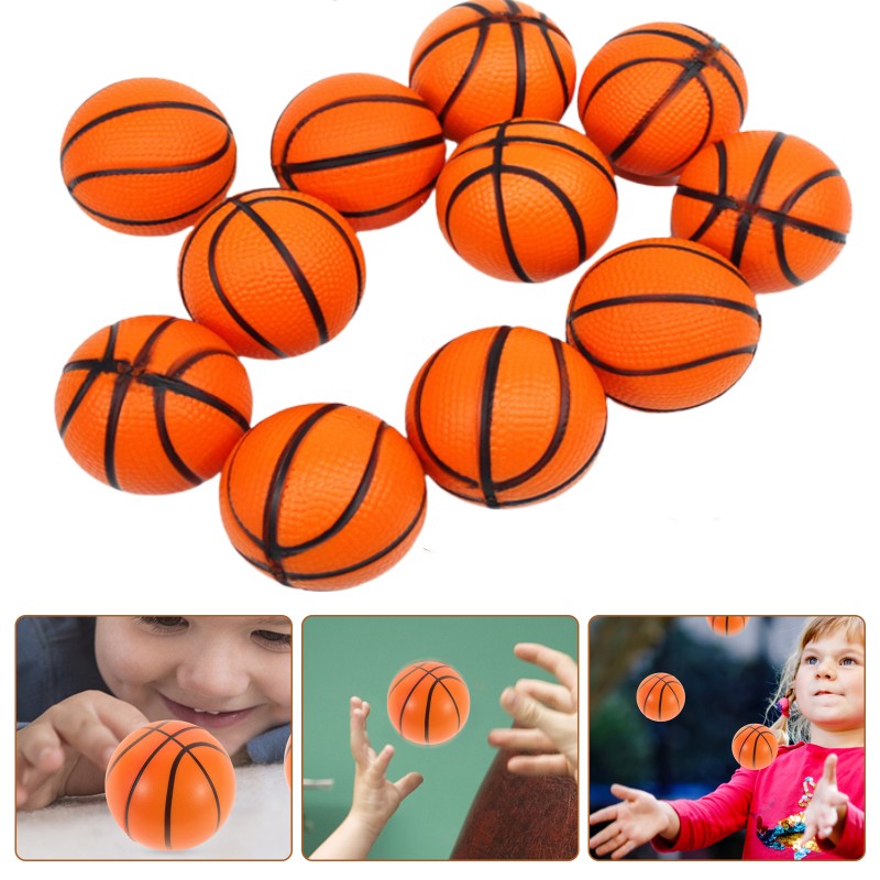 20 pcs 4 cm mini sponge basketball toy pu stress relief ball child sensory toy theme party toy child indoor and outdoor toy