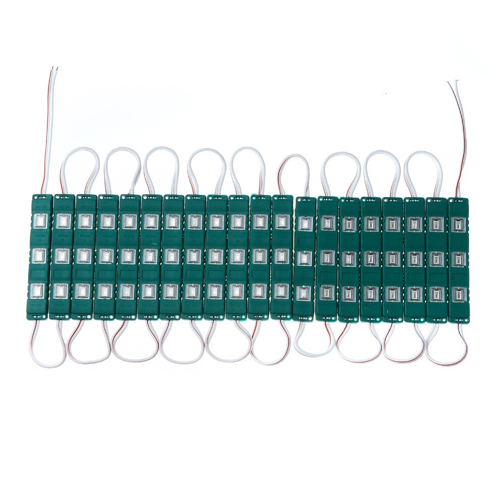 OSIDEN 100 STKS 5730 LED Module 12 V Spuitgieten Module Super Heldere Waterdichte IP65 rood/groen/blauw/geel/Roze/Warm wit