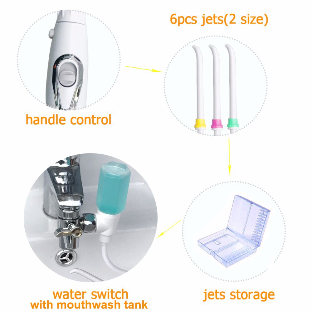 Kraan Water Tanden Bleken Monddouche Bucal Tank Dental Waterpik Irrigatie Voor Tanden Spa Tandarts Tanden Reinigen Machine