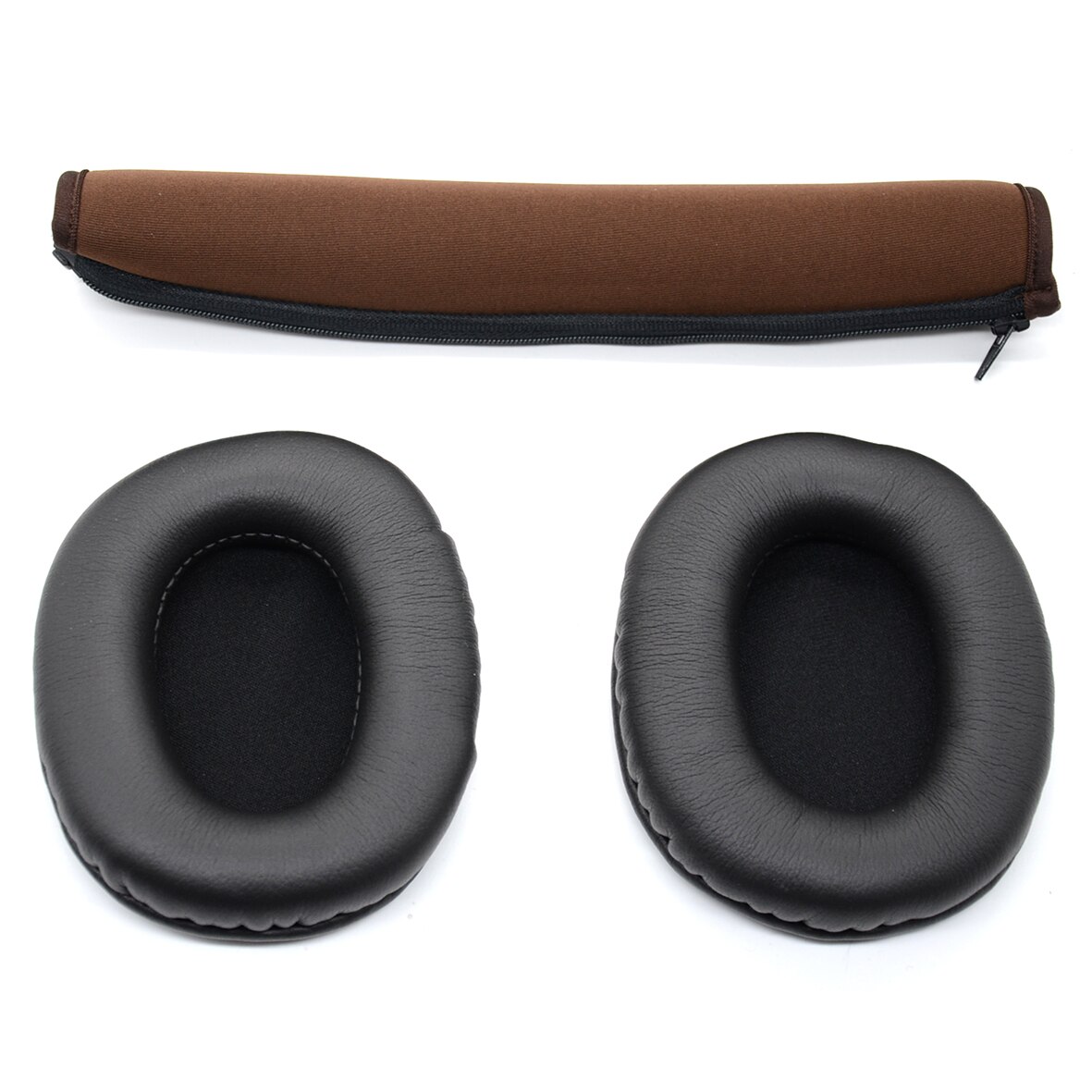 Ersatz Stirnband Ohrpolster Kissen für Audio Technica ATH M70 M50X M50 MSR7 M40X M40 M30X Headset Ohrenschützer Abdeckung ohr pads tassen: type1 brown headband