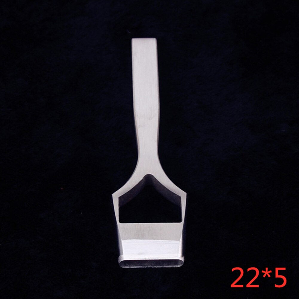 1 pc Stainless Leather Craft Hand Tool Belt Band Oval Hole Punch Tools Stitching diy strap oblate Cutter chisel Tools: 22 x 5 mm