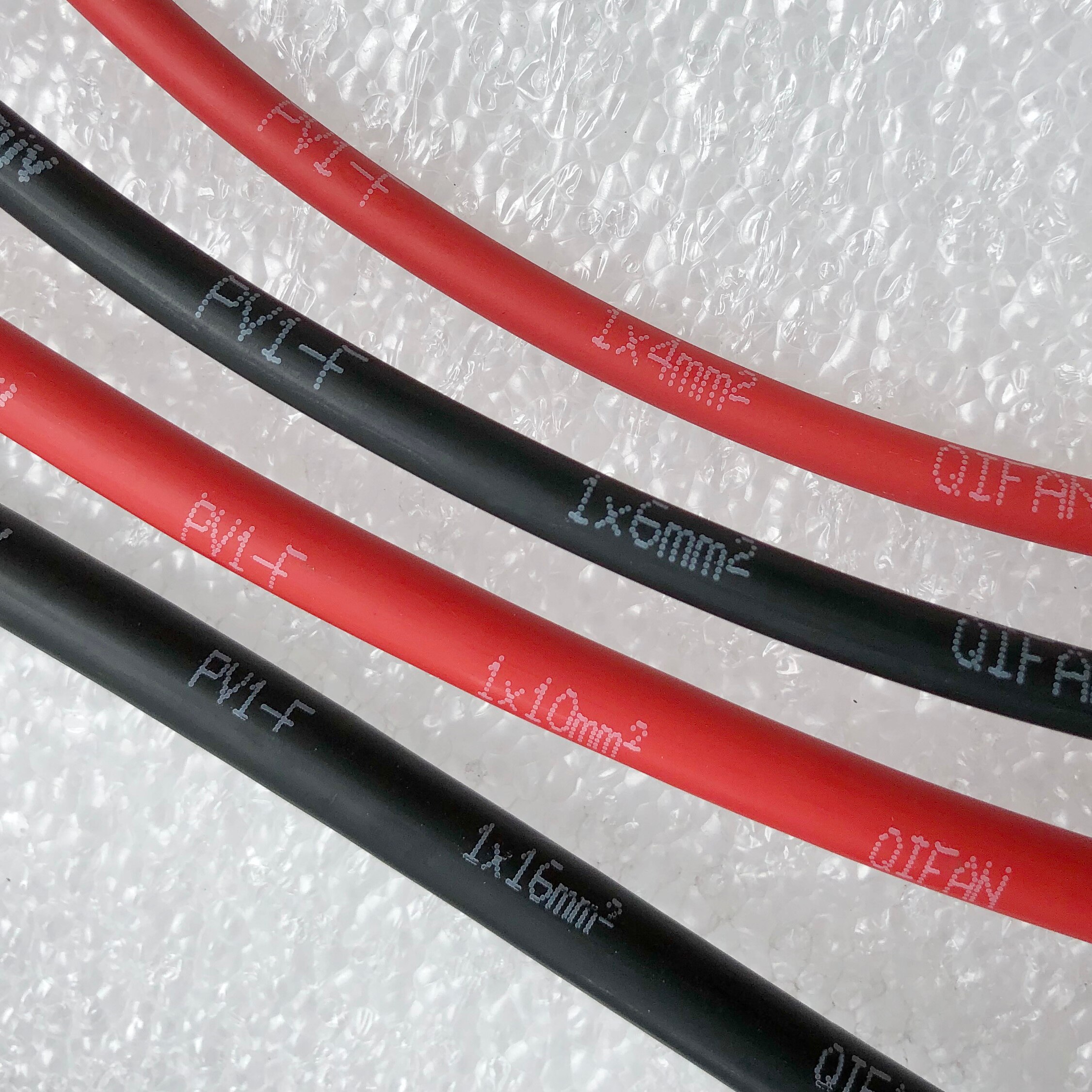 16mm solar Cable Photovoltaic cable Red black Solar Connector Cable wire for solar panel module TUV Approval Power PV