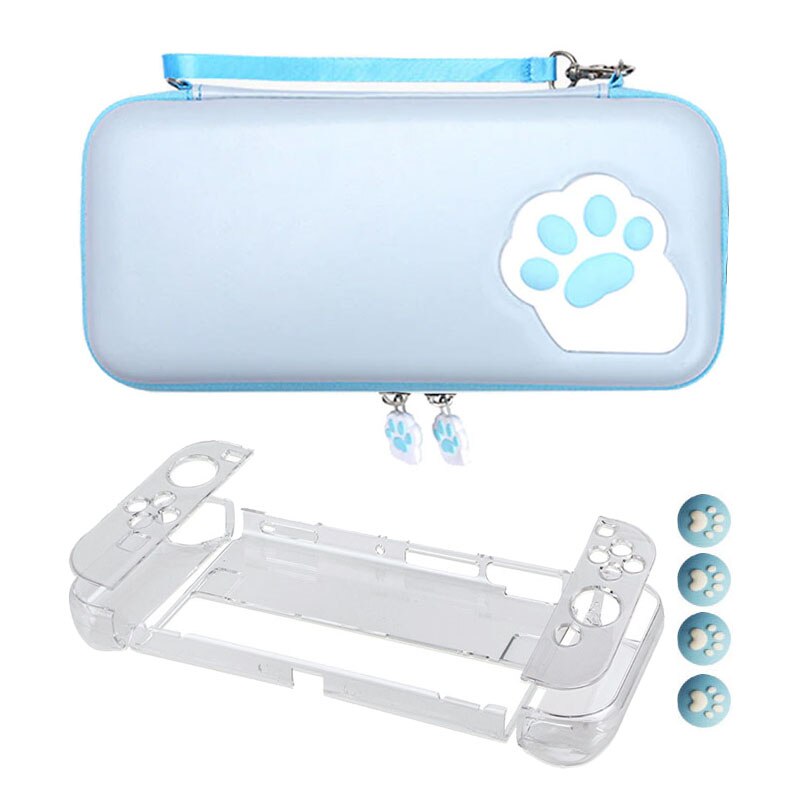 Crystal Clear Beschermhoes Dekking Voor Nintendo Switch Oled Opbergtas Voor Schakelaar Oled Reizen Draagbare Pouch Game Accessoires