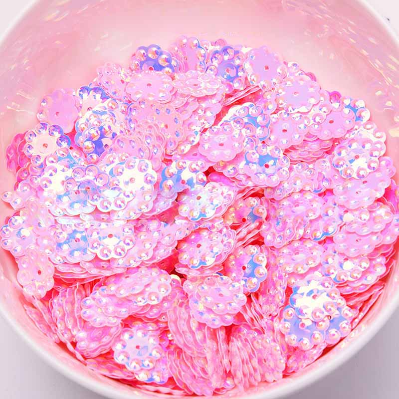 12mm Zonnebloem Goud Kraal Pailletten Geschikt voor Stadium Kleding Accessoires Handleiding DIY Sequin Party Decoratie Materiaal: 0470