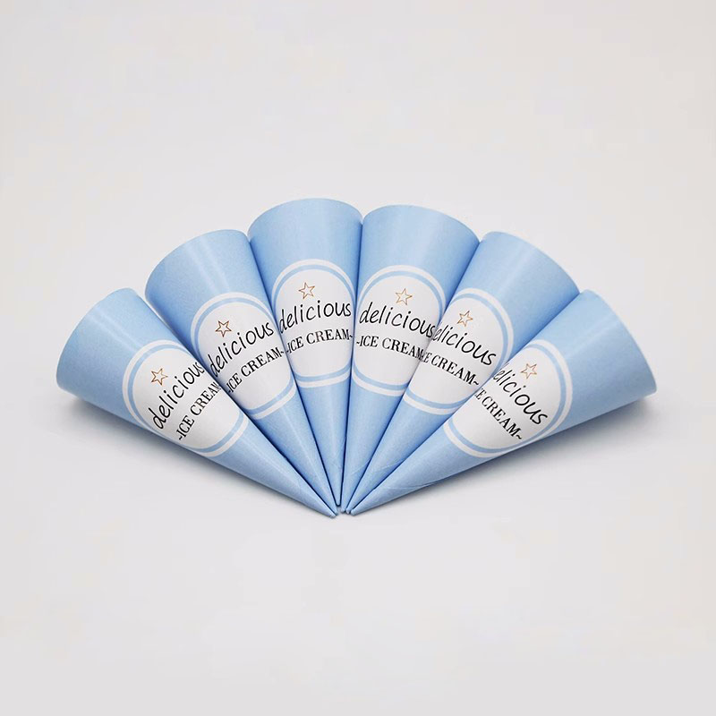 1000pcs Ice Cream Cone Holder Cover Disposable Cones Tray Paper Sleeve DIY Home Summer Party Supplies for Kids: PURPLE