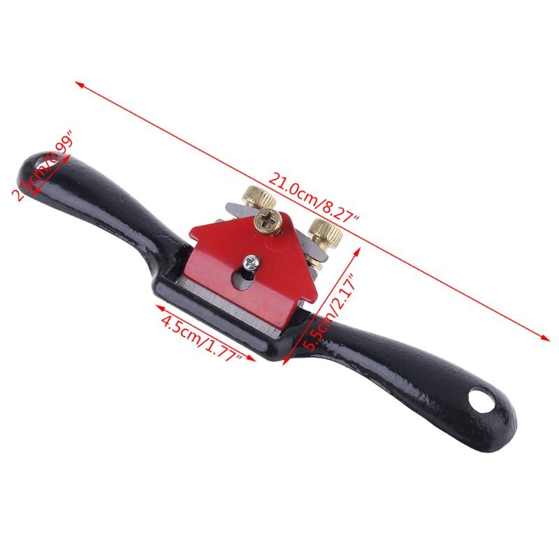 9\"Adjustable Wood Craft Metal Blade Spoke Shave Plane Woodworking Hand Tool