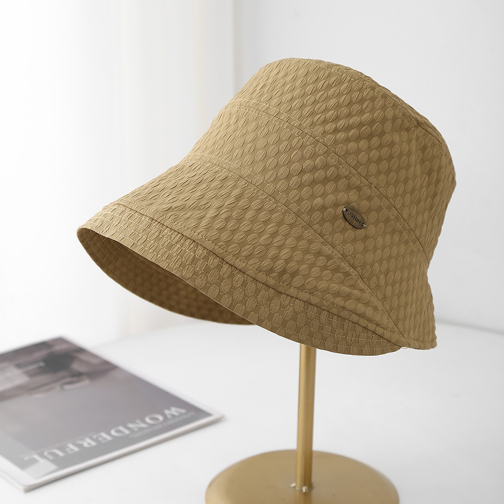 Chapéu balde feminino primavera verão chapéus para mulheres pano guarda-sol retro pescador boné feminino viagem férias protetor solar senhora 2025 novo: Preto