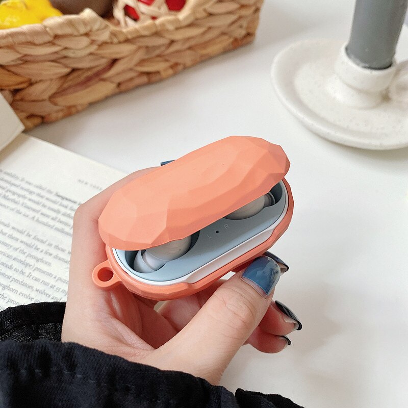 For Samsung Galaxy Buds Plus Solid color Diamond pattern Case Matte Hard Earphone Headset Protective Cover for Galaxy Buds: A5
