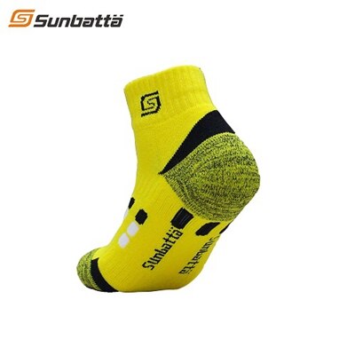 Bon coton matériel quart chaussettes chaussettes professionnelles pour le Sport intérieur et extérieur: YELLOW