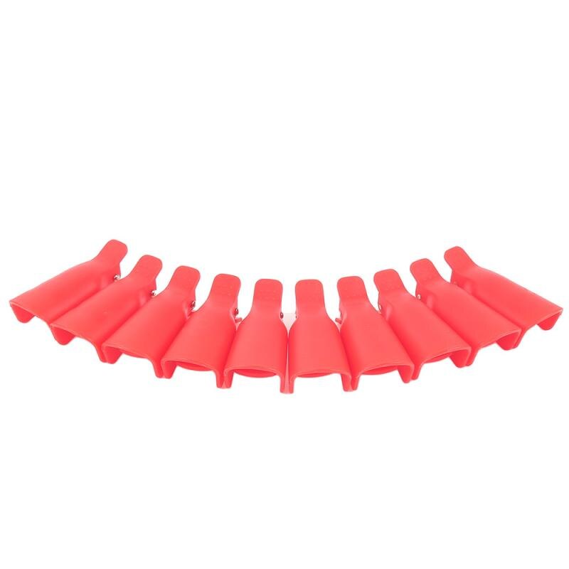 10 stk plastic nail art gennemvæde cap clips uv gel polish remover wrap værktøj væske til fjernelse af lak manicure værktøj tslm 1