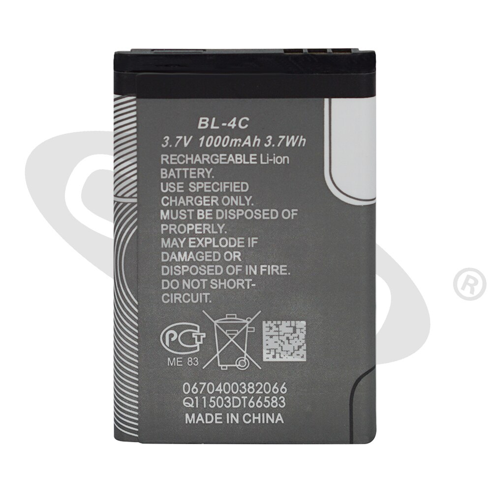 OHD Original BL-4C BL4C BL 4C Battery For Nokia 6100 6125 6136 6170 6300 7705 7200 7270 8208 Batteries 890mAh