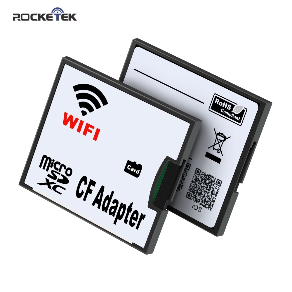 Rocketek Micro Sd Tf Naar Cf/Sd Wifi Geheugenkaart Reader Converter Adapter Microsd Sdhc Compact Flash Type ik
