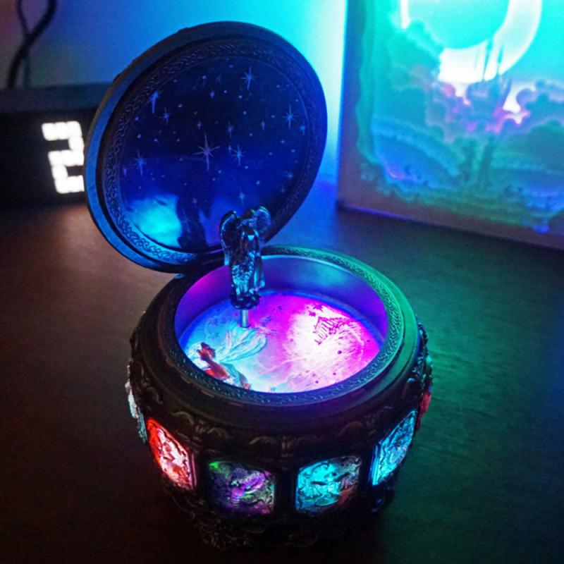 Twaalf Sterrenbeelden Met Led Flash Retro Zodiak Twaalf Constellatie Muziekdoos Handgemaakte Art Muziekdoos Valentijnsdag Bbirthda