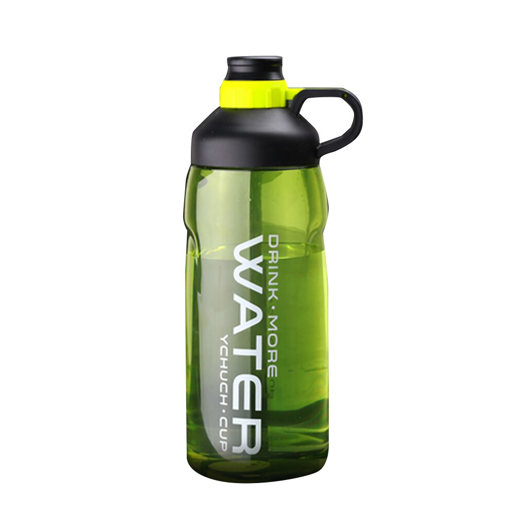 Leak-proof Sports Water Bottle Portable 2000 ml Large Capacity Food-Grade Water Bottle: green
