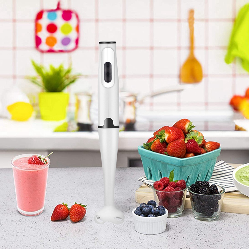 Immersion Blender 300-Watt Turbo Stick Hand Blender, Powerful Ice Crushing Purees Smoothies, EU Plug