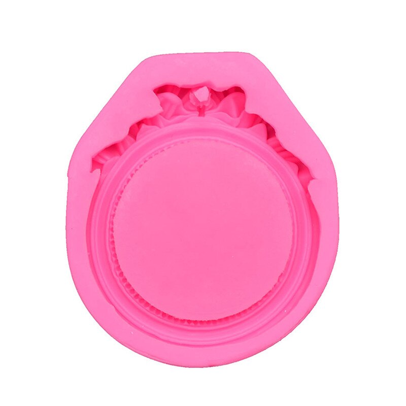 RFGHAC Fotolijsten Siliconen Mould Assepoester Fondant Mould Barok Fotolijst Kroon Kasteel Prinses Jurk Kristallen Schoenen Mallen Voor Cake Decoratie Cupcake Topper Snoep Chocolade Gom Pasta Set Van