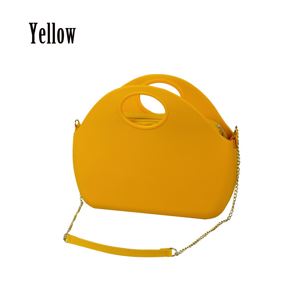 2019 novo saco o corpo da lua com bolso interno à prova dwaterproof água alça de corrente longa para as mulheres saco o lua clássico obag: yellow